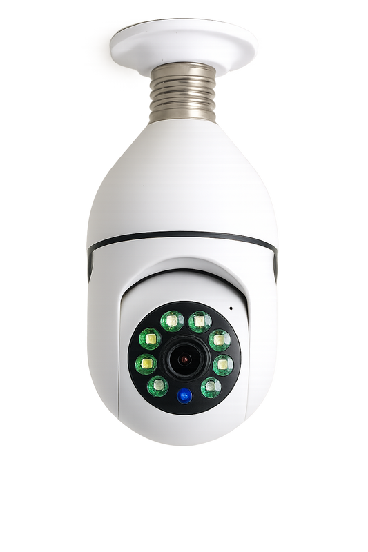 Wi-Fi 1080P Smart Bulb Security Camera – 2.4G Dual-Band with 4X Zoom